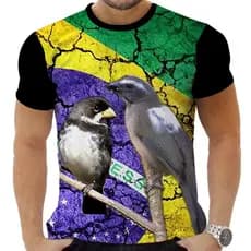 Camiseta Camisa Personalizada Passarinho Trinca Ferro 1_x000D_