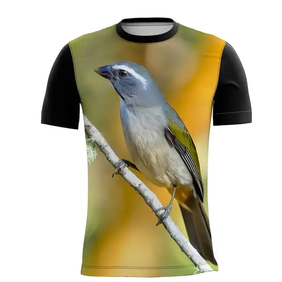 Camiseta Personalizada Arara Azul Tropical Natureza 6_x000D_