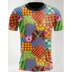 Camiseta Camisa Xadrez Festa Junina São João Arraiá 00