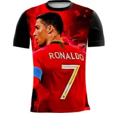 Camiseta Personalizada Estampa Digital Cr7 3_x000D_