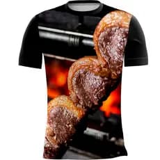 Camiseta Churrasco Família Presente Pai Avô Envio Hoje 1_x000D_