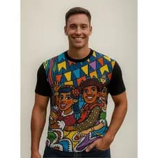 Roupa Camisa Camiseta Bandeirinha Festa Junina São João