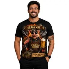Camiseta Personalizada Churrasco Humor Presente Pai Avô Marido Esposo Piada