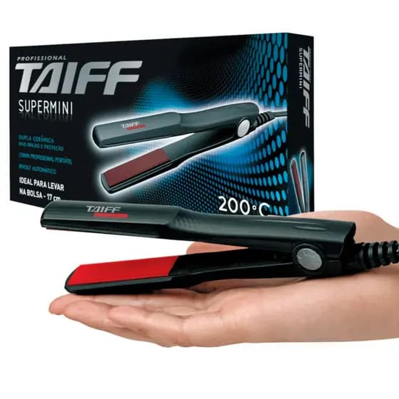 Mini Prancha Alisadora Chapa Taiff Portatil Ceramica Bivolt