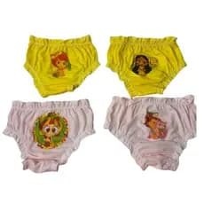 Kit com 4 Calcinhas Infantis – Estampas Divertidas e Confortáveis