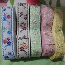 fita bordada de 22mm