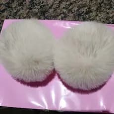 pompom pelinho 7 cm 10 unidades por 25,00