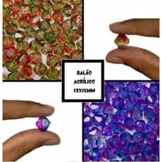 Miçanga Balao Acrílico 15mm - 40 Unidades