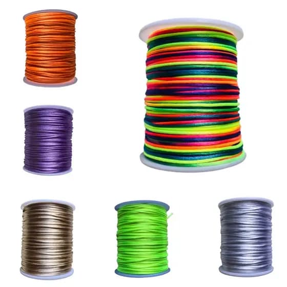 Cordão de Cetim Fio de Seda 1mm - 10 metros -  NÃO ACOMPANHA ROLO