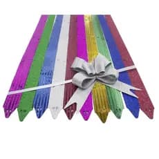 Laço Pronto Gliter Luxo 12x240mm 15x270mm 18x350mm com 10un volta as aulas blackfriday Presente