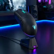 Mouse Gamer Sem Fio WD139 com Dock de Carregamento Magnético RGB para PC, Mac e Notebook