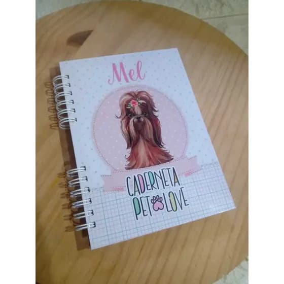 Caderneta pet  COM NOME