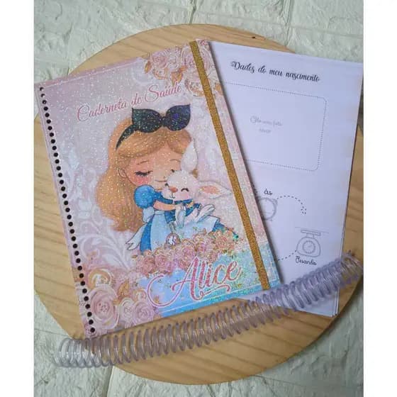 kit para encadernar caderneta INFANTIL