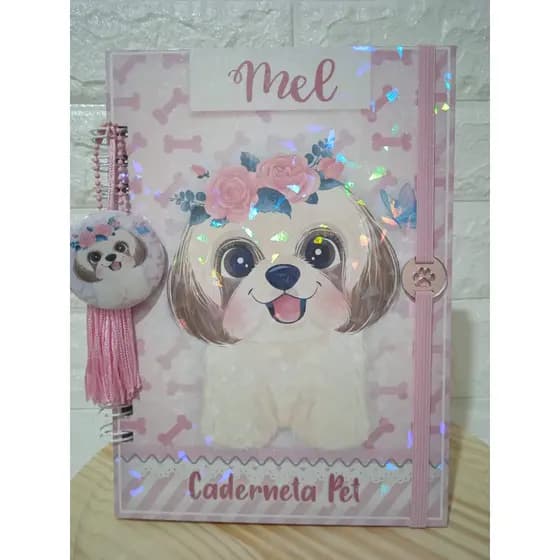 Caderneta pet luxo
