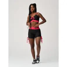 Conjunto de Academia Feminino Top e Short Lacinho