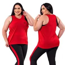 Camiseta Regata Dry Fit Feminina Academia Fitness PLUS SIZE