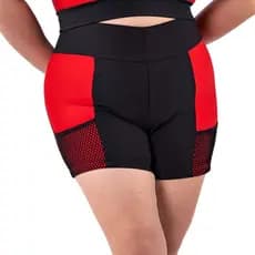 Short Feminino Fitness Academia com Bolso de Tela Porta Celular
