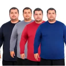 Kit 2 Camisa UV Blusa Plus Size Masculino Proteção Solar Térmica G1 G2 G3