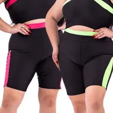 Kit 2 Bermuda Short Academia Feminino Fitness Academia ref 71