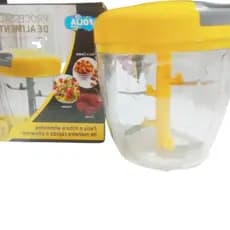 triturador de Alho e cebola manual 5 hélice 900 ml ,presente para fim de ano amigo secreto ,chá de cozinha frete gratis