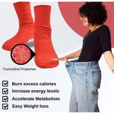 Meias Magneticas Turmalinas Qualidade Controle Ansiedade Obesidade Pontos Auto Aquecimento de Qualidade