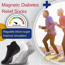 Meias Magneticas Turmalinas Qualidade Controle Diabetes Peso Funçao Hipotalámo Corporal  Saude