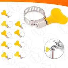Kit 10 Abraçadeira Borboleta Mangueira Gas Jardim Torneira Canos