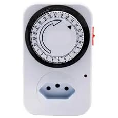 Timer Temporizador Analógico para Tomadas 110v/220v Controle de Energia Fácil Tomada Inteligente