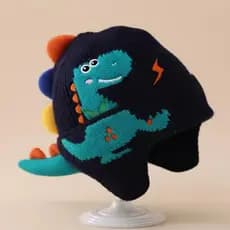 Gorro infantil de Dinossauro, touca infantil de 2-6 anos Touca Infantil – Quentinho, Macio e Divertido para Meninos