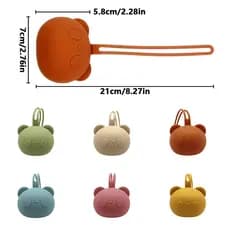 Porta chupeta de silicone do bebê, bpa livra, portátil, recipiente, caixa, armazenamento de chupeta acessórios