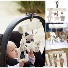 Mobile musical para carrinho/berço bebê conforto toca música para bebê