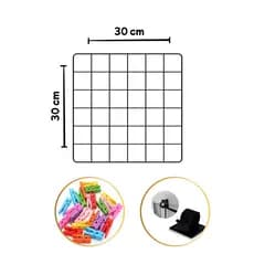 Memory Board Painel Aramado Para Fotos e Recados Com Fixador Adesivo e Mini Prendedores