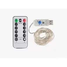Fio Fada Cordão Led 5m Controle Usb Natal Decoração