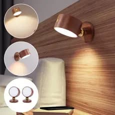 Lâmpada De Cabeceira 360 Moderna Luminária Sem Fio Recarregável LED Magnética Luz Para Leitura Casa