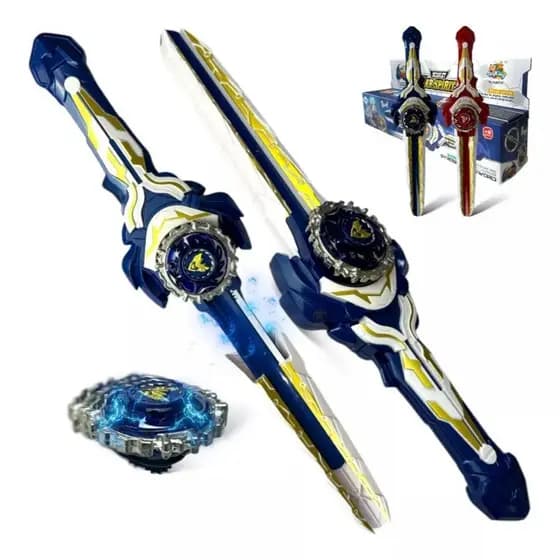 Kit Beyblade + Super Espada Giroscópio Lançador De Beyblade