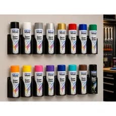 Suporte de Parede para Sprays, Aerossóis e Borrifadores, Organizador Modular para Produtos Automotivo, Limpeza