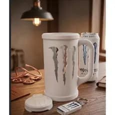 Porta Lata Monster 473 ml + Abridor Monster + Tampa Monster, Pota Copo Monster