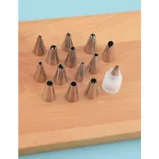 Kit bico de confeitar com adaptador 14 unidades para confeitar bolos cupcake docinhos