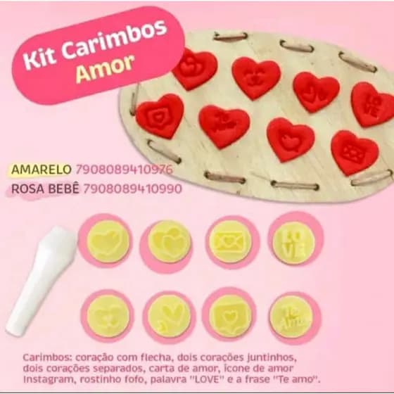 Kit Carimbo Amor Love marcador de Doces Blue Star biscuit, biscoitos ,dia das mães ,namorados