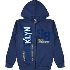 Jaqueta Masculina com Capuz Casaco Moletom Roupa Menino Juvenil Inverno Agasalho com Zíper