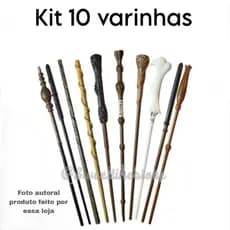 KIT 10 VARINHAS ARTESANAIS MÁGICAS EM BISCUIT
