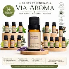 Óleo Essencial para Difusor Aromatizador Via Aroma 10ml 100% natural  - Aromaterapia