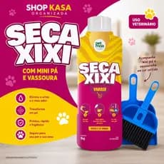 Seca Xixi Varrer Perfumado 1kg - Transforma urina em pó + Kit mini Pazinha/Vassoura Multiuso