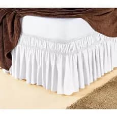Saia Box Para Cama Casal Super King  Branco