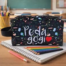 Estojo Pedagogia/Estojo box grande/Estojo professores/Estojo educadores