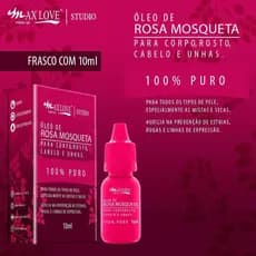 Óleo de Rosa Mosqueta 100% Puro 10ml Max Love