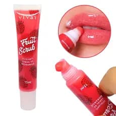 Esfoliante Labial Morango Hidratante Labial Balm com Esfoliação Suave p/ Lábios Macios