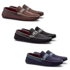 Kit 3 Pares De Mocassim Casual Masculino De Camurça Corforto