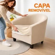 Capa protetora ferradura decorativa p/poltrona modelo u.