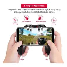 Controle Gamer Manual com Gatilhos Suporte Celular Joystick INOVA CON-7436